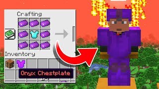 How to Make ENDER DRAGON Onyx Armor in Minecraft [upl. by Nelyt]