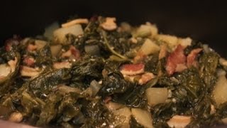 Southern Turnip Greens Recipe  I Heart Recipes [upl. by Orion]