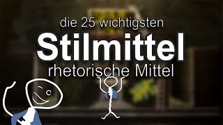 Die 25 wichtigsten Stilmittel  rhetorischen Mittel [upl. by Ninaj]