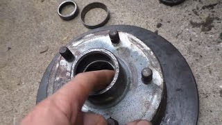 Changing trailer wheel bearings [upl. by Ahsiemat819]