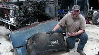 How to remove a fender from a Chevy squarebody [upl. by Lareneg]