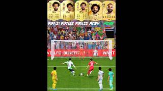 Salah Penalty Kicks Evolution From FIFA 21 To FC 25 mohammedsalah mosalah penaltykick shorts [upl. by Nosa240]