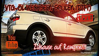 Verteilergetriebe ölwechselSpülung Bmw X3 e83 30d [upl. by Paine]