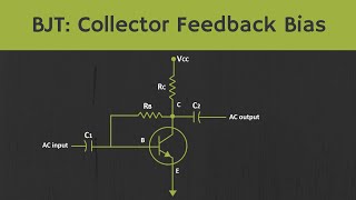 BJT Collector Feedback Bias Explained [upl. by Nnylhtak]