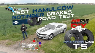 NEW ROTINGER TEXTAR BRAKES TEST AND COMPARISON TO STOCK ONES  TEST HAMULCÓW ROTINGER CAMARO5thGEN [upl. by Esertak]