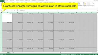 1 Excel Eenvoudige Kalender Maken  Maand per blad  Unieke datum [upl. by Spindell751]