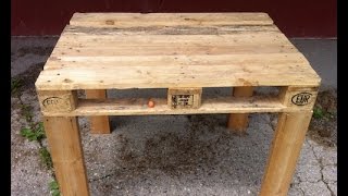 Pallet Table easy to make DIY [upl. by Jorgenson]