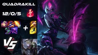 JUNGLE Evelynn vs Diana QUADRAKILL  EU Grandmaster Patch 147 [upl. by Gensmer]