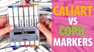 Caliart vs Copic Markers [upl. by Odraner250]