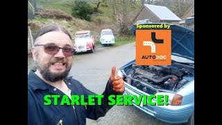 Toyota Starlet Service with Autodoc [upl. by Zebadiah697]