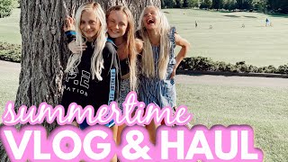 Couch Sisters Summer Vlog  Haul [upl. by Aiasi]