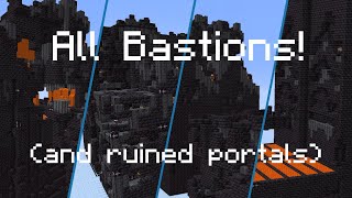 All 4 Types of BASTIONS  all ruined portals [upl. by Runstadler]