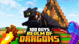 I survived 100 days in the REALM OF DRAGONS in Minecraft  THE MOVIE [upl. by Ragnar485]