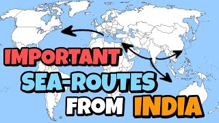 4 Five Important sea routes from India asked in sponsorship Interview [upl. by Edana88]