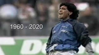 Annuncio della morte di Diego Armando Maradona  Servizio TG1 [upl. by Ney]