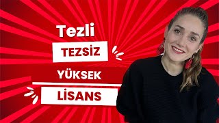 Tezsiz Yüksek Lisans Sürecim Nasıl Başladı [upl. by Ahsiym433]