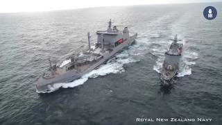 HMNZS Aotearoa Replenishment Trials with BRP José Rizal [upl. by Amaty]