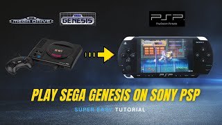 PSP How to Install Sega Megadrive Genesis on SONY PSP PSPGO  PicoDrive Tutorial 2021 Updates [upl. by Lourie]