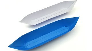 Easy Paper Boat Making Tutorial For Kids  Origami Canoe That Floats [upl. by Nnaeilsel270]