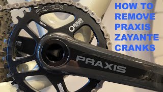 Its Easy To Remove Praxis Zayante Carbon Bicycle Cranksets bikerepair [upl. by Kokoruda717]