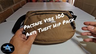 Pacsafe Vibe 100 anti theft hip pack review [upl. by Christiana]