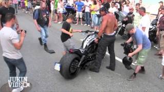 No Shirt No Problem  Harley Rider CRASH [upl. by Syah363]