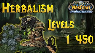 Herbalism Guide for Wotlk Classic 1450 Leveling  Classic WoW Professions Guide [upl. by Robinetta]