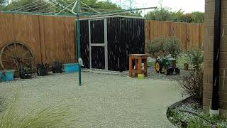 Hail Storm Rolleston NZ [upl. by Hasile244]