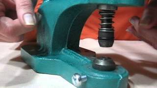 Setting Studs Securely With Hand Pres Machine Setter Tool DIY Tips Tutorial [upl. by Ditzel]