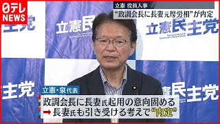 【立憲民主党】政調会長に長妻元厚生労働大臣が内定 [upl. by Quick]