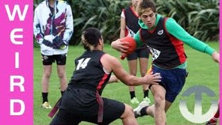 KiORahi  Traditional Maori Game on Trans World Sport [upl. by Mossolb522]