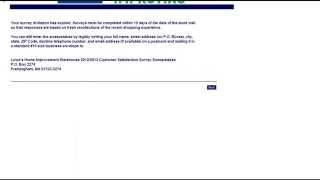 How to Participate in the wwwLowescomsurvey Web Survey [upl. by Oiruam]