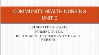 Introduction of community Health Nursing part 1 [upl. by Hasile]