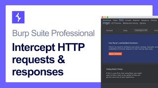 How to intercept HTTP requests and responses using Burp Suite [upl. by Eelirak49]