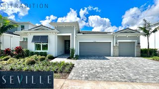 2942 SF  New Seville Tradition Community Home Tour  Port St Lucie FL  4 Bed  Den  Noble Model [upl. by Hakym]