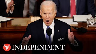 State of the Union 2024 Key moments from Joe Biden’s feisty address to the nation [upl. by Tiossem290]