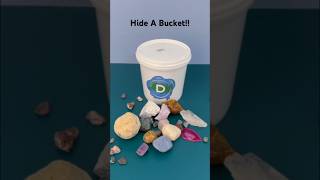 Hide A Bucket Available NOW Crystal Mining Bucket crystals canyoudigit familyfun [upl. by Maisey]