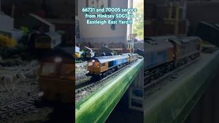 66731 and 70005 service from hinksey SDGS to Eastleigh East Yard [upl. by Verene]