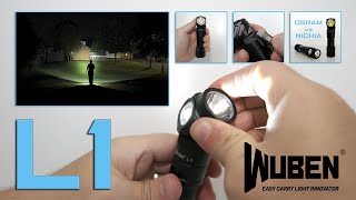 WUBEN L1  Dual light source flashlight with rotating head  2000 lumens  TypeC power bank feature [upl. by Oakes281]