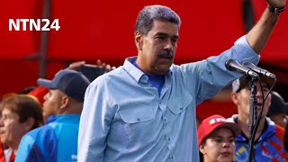 La reacción de las hijas de Hugo Chávez mientras Maduro dice que quotgarantizará la paz en Venezuelaquot [upl. by Llibyc738]