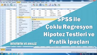 SPSS ile çok değişkenli regresyon analizi hipotez testleri ve çoklu doğrusallık sorunu [upl. by Eolcin]