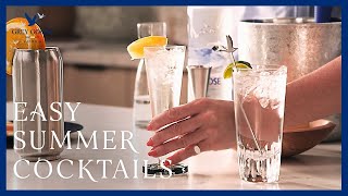 3 Easy Summer Cocktails  Grey Goose Vodka [upl. by Eekcaj989]