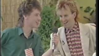 Live Aid interview Howard Jones Phil Collins 1985 [upl. by Alil]