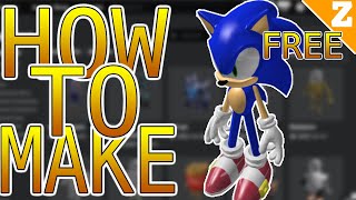 AVATAR TRICK How to make a SONIC AVATAR for FREE ROBLOX [upl. by Scot]