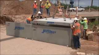 Precast Concrete Type 1 Segmental Box Culvert Installation [upl. by Bainbrudge]