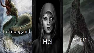 MITOLOGIA NÓRDICA  JORMUNGAND HEL E FENRIR FILHOS DE LOKI [upl. by Neltiac]