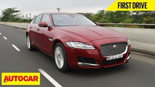 Jaguar XF  First Drive  Autocar India [upl. by Fries]