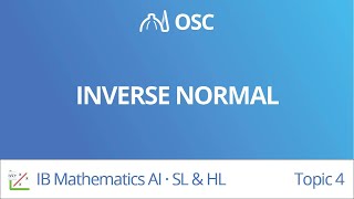 Inverse normal IB Maths AI SLHL [upl. by Ahsino]