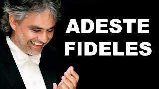 Adeste Fideles backing track karaoke instrumental Andrea Bocelli [upl. by Yhtrod515]