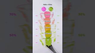 Helio Vs OliveSatisfying Color mixing🎨 colormixing satisfying asmr [upl. by Erline]